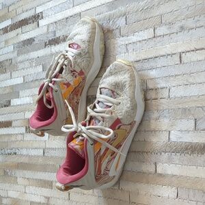 Nike KD15 Kevin Durant Oatmeal/Pink Low Top Basketball Sneakers